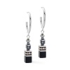 Серьги Coeur de Lion, Black-Silver, 3021/21-1317 Серьги Coeur de Lion, Black-Silver, 3021/21-1317