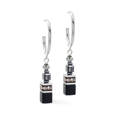 Серьги Coeur de Lion, Black-Silver, 3021/21-1317 Серьги Coeur de Lion, Black-Silver, 3021/21-1317