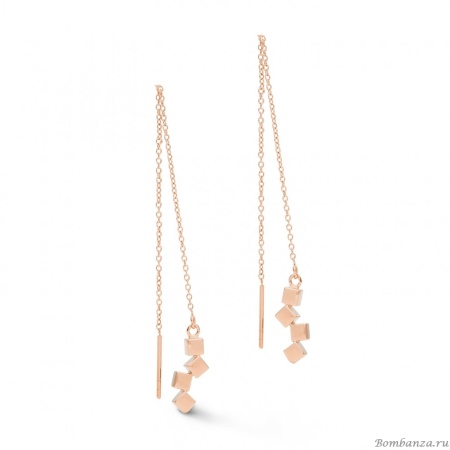Серьги Coeur de Lion, Rose Gold 5070/20-1620. Германия