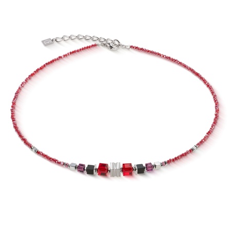 Колье Coeur de Lion, Red-Silver, 3044/10-0317