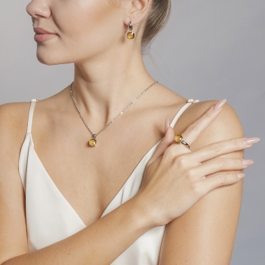 Кольцо Qudo, Firenze champagne 19 мм 612075 BR/S Кольцо Qudo, Firenze champagne 19 мм 612075 BR/S