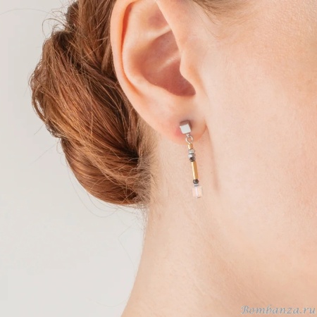 Пусеты Coeur de Lion, Grey-Gold 5027/21-1216. Германия