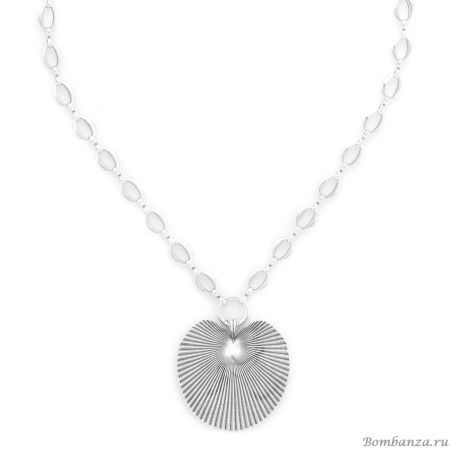 Колье ORI TAO, Palmspring, с пальмовым листом, OT24.2-15-31810 серебристый