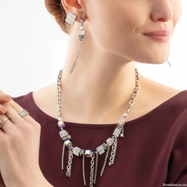 Серьги Coeur de Lion, Crystal-Silver, 3020/21-1817 Серьги Coeur de Lion, Crystal-Silver, 3020/21-1817