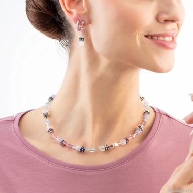 Серьги Coeur de Lion, Rose-Lilac, 4905/21-1927 Серьги Coeur de Lion, Rose-Lilac, 4905/21-1927