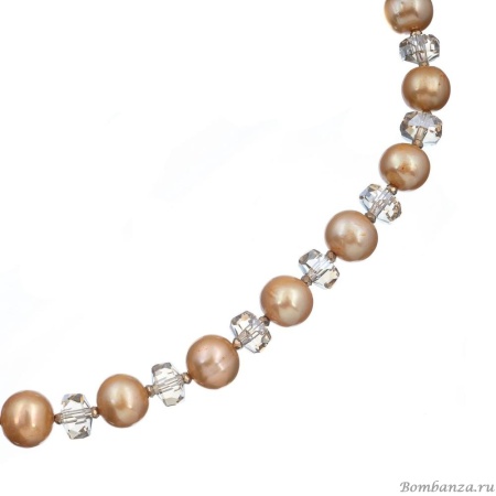 Колье Lanzerotti, Sfarfallio, с жемчугом и кристаллами, LZ-24.01-119 золотистый