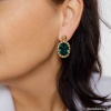 Серьги Qudo, TIVOLA UNICA big (G/P) Emerald 2,65cm, 332049 Серьги Qudo, TIVOLA UNICA big (G/P) Emerald 2,65cm, 332049