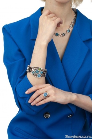 Кольцо Ciclon, Na'Ama, со вставкой, CN-191501 18, синий Кольцо Ciclon, Na'Ama, со вставкой, CN-191501 18, синий