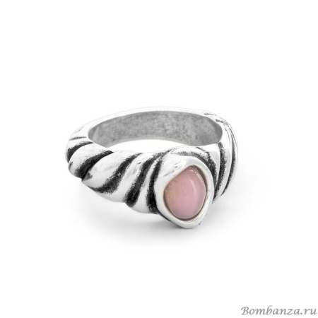 Кольцо Ciclon, Sari, металл, муранское стекло, CN-201504 18, розовый