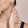 Серьги Coeur de Lion, Amethyst Rose Gold 5080/20-0846. Германия