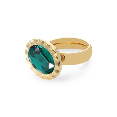 Кольцо Qudo, TIVOLA UNICA big (G/P) Emerald 60, 686947