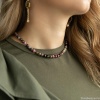 Колье Lanzerotti, Elisir, с турмалином и гематитом, LZ-25.10-326 розовый
