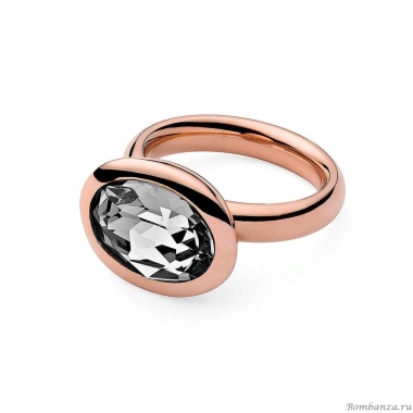 Кольцо Qudo, Tivola Сrystal 18.5 мм 631406/18.5 BW/RG Кольцо Qudo, Tivola Сrystal 18.5 мм 631406/18.5 BW/RG