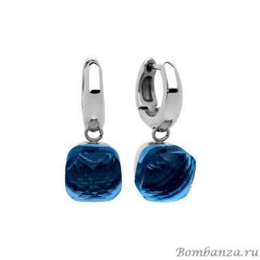 Серьги Qudo, Firenze dark blue 300195 BL/S
