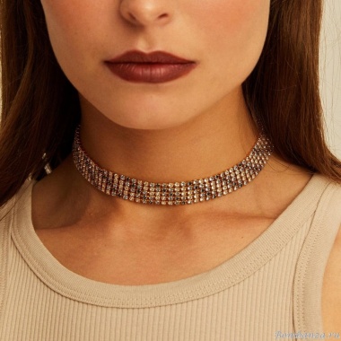 Колье VIDDA, Eternity, с кристаллами Swarovski, VD23.2-01806 зеленый