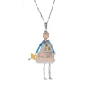 Подвеска Miamelie, кукла Катрина, MiA-2408-CL7425 серебристый Подвеска Miamelie, кукла Катрина, MiA-2408-CL7425 серебристый