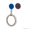 Серьги Nuance, асимметричные, с кольцом, NFN-24.04-060 синий
