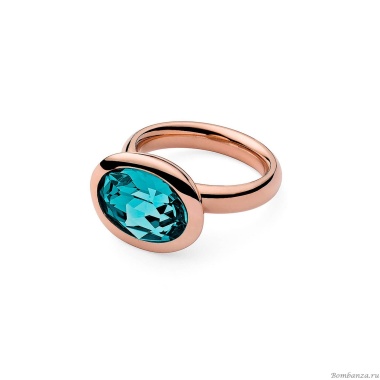 Кольцо Qudo, Tivola Indicolite 18 мм 631465/17.8 BL/RG Кольцо Qudo, Tivola Indicolite 18 мм 631465/17.8 BL/RG