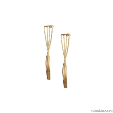 Серьги Katerina Vassou, Pure, переплетенные, KV24.1-307045G золотистый Серьги Katerina Vassou, Pure, переплетенные, KV24.1-307045G золотистый