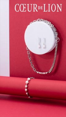 Колье Coeur de Lion, White-Silver, 1120/10-1417 Колье Coeur de Lion, White-Silver, 1120/10-1417. Германия