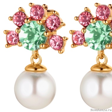Серьги Dyrberg Kern, VERONICA SG ROSE/GREEN, 420026 Серьги Dyrberg Kern, VERONICA SG ROSE/GREEN, 420026