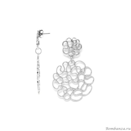 Серьги ORI TAO, Toscane, ажурные, OT24.1-12-30864 серебристый Серьги ORI TAO, Toscane, ажурные, OT24.1-12-30864 серебристый