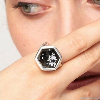 Кольцо VIDDA, Caramel, с кристаллом Swarovski, VD22-00965 серый, 19