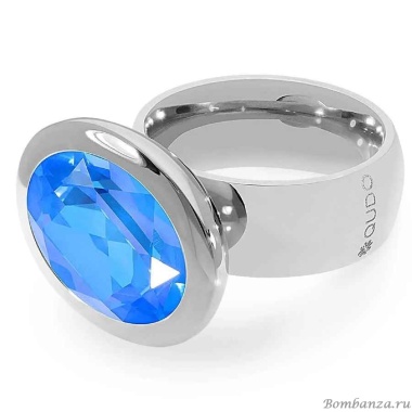 Кольцо Qudo, TIVOLA big S royal blue delite  18.5 мм, 651744/18.5 BL/S Кольцо Qudo, TIVOLA big S royal blue delite  18.5 мм, 651744/18.5 BL/S