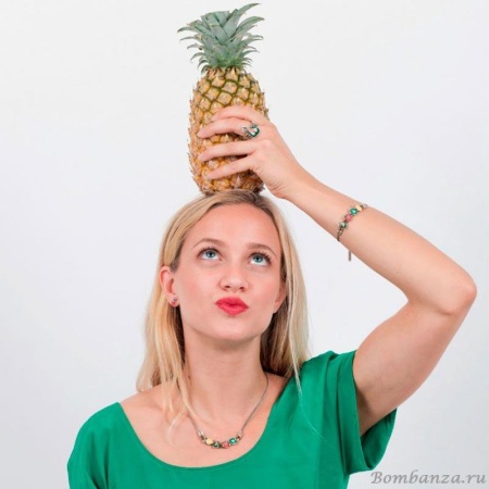 Колье Taratata, Bonbon, с цветной эмалью и кристаллами