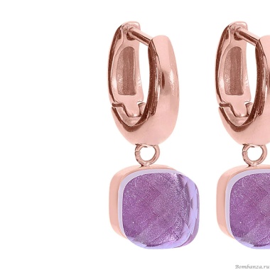 Серьги Qudo, Firenze heather, 300356 V/RG Серьги Qudo, Firenze heather, 300356 V/RG