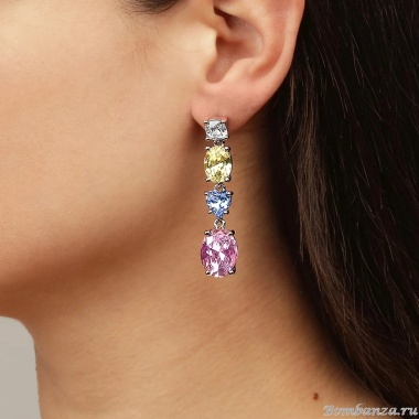 Серьги Dyrberg Kern, CARMEN SS PASTEL MULTI, 440021 Серьги Dyrberg Kern, CARMEN SS PASTEL MULTI, 440021