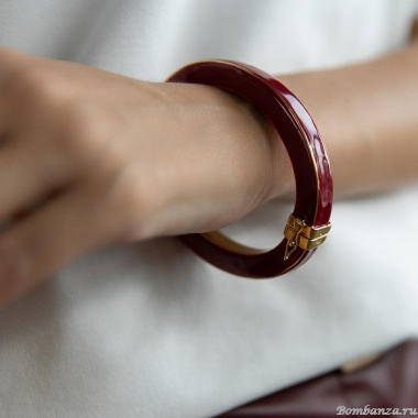 Браслет Francesca Bianchi, кафф, с эмалью, FB25.2-BF6 красный, 6см