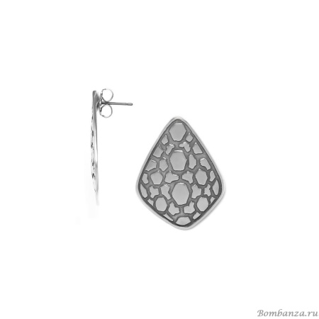 Серьги ORI TAO, Tortuga, текстурированный металл, OT24.1-12-30843 серебристый Серьги ORI TAO, Tortuga, текстурированный металл, OT24.1-12-30843 серебристый