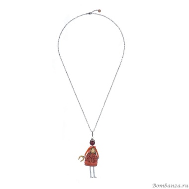 Подвеска Miamelie, кукла Джосслин, MiA-2408-CL7424 серебристый Подвеска Miamelie, кукла Джосслин, MiA-2408-CL7424 серебристый
