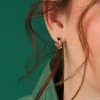 Серьги TARATATA, Jeu De L`oie, асимметричные, с цветной смолой, TT-H24-01902-20M золотистый Серьги TARATATA, Jeu De L`oie, асимметричные, с цветной смолой, TT-H24-01902-20M золотистый