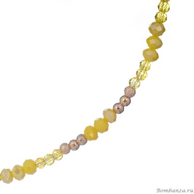 Колье Lanzerotti, Limonata, с кристаллами, LZ-23.04-172 желтый