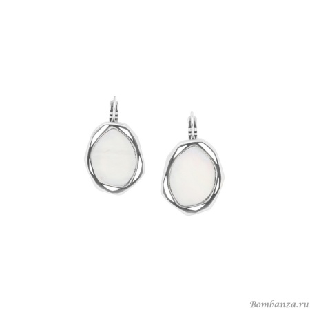 Серьги ORI TAO, Reflet, с перламутром, OT25.2-12-32227 серебристый