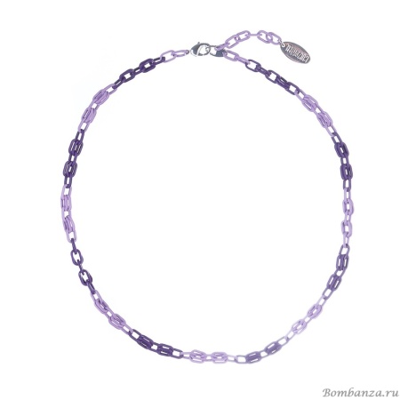 Колье Lanzerotti, Pervinca, с цветными звеньями, LZ-22.05-115 фиолетовый