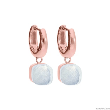 Серьги Qudo, Firenze arctic blue opal, 300368 BL/RG Серьги Qudo, Firenze arctic blue opal, 300368 BL/RG