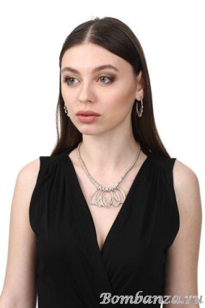 Колье Ciclon, Petalos, металл с кожей, CN-191816 