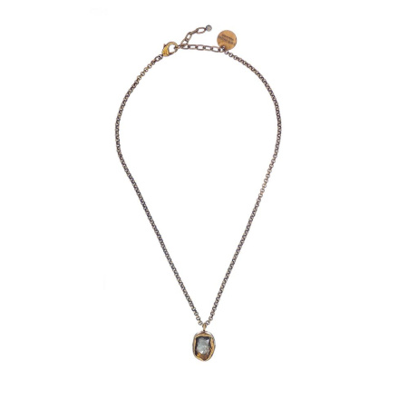 Колье Thot Gioielli, с рейнстоуном, TG25.1-CL110 серый