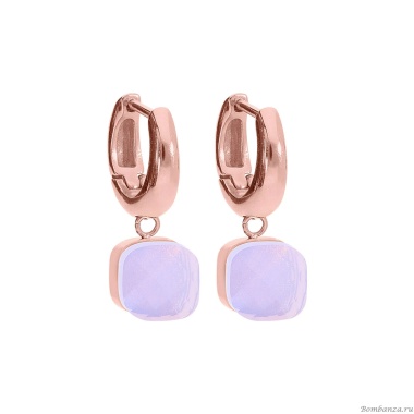 Серьги Qudo, Firenze Rose Water Opal, 300314 R/RG Серьги Qudo, Firenze Rose Water Opal, 300314 R/RG
