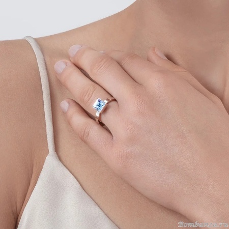 Кольцо Coeur de Lion, Light Blue-Silver 18.5 мм 0500/40-0741 58