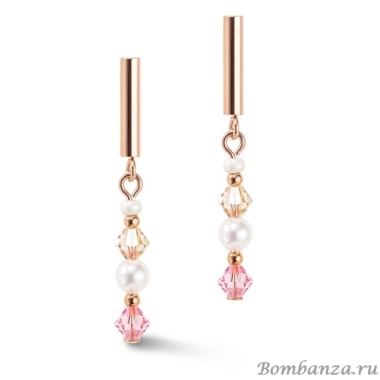 Пусеты Coeur de Lion, Princess Light Rose 6022/21-1920 Пусеты Coeur de Lion, Princess Light Rose 6022/21-1920