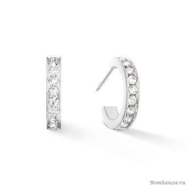 Серьги Coeur de Lion, Crystal-Silver, 0127/21-1817 Серьги Coeur de Lion, Crystal-Silver, 0127/21-1817