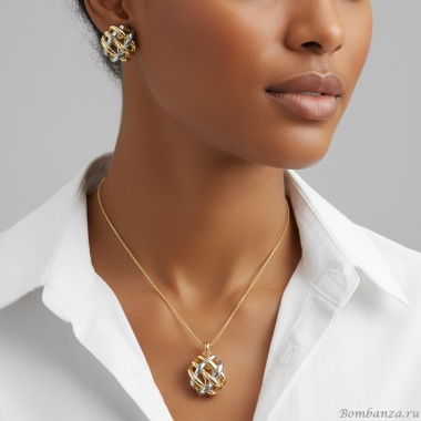 Комплект Fiore Luna, колье+серьги, SG205896E-001 G