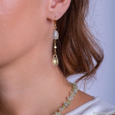 Серьги Lanzerotti, Ispirazione, пренит, хризолит, кристалл, LZ-24.10-418 мятный Серьги Lanzerotti, Ispirazione, пренит, хризолит, кристалл, LZ-24.10-418 мятный