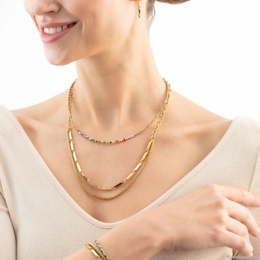 Колье Coeur de Lion, Multicolour Gold, 4359/10-1516 Колье Coeur de Lion, Multicolour Gold, 4359/10-1516