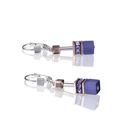 Серьги Coeur de Lion, Purple, 4016/20-0800. Германия