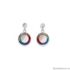 Серьги Coeur de Lion, Multicolour Silver 5004/21-1517 Серьги Coeur de Lion, Multicolour Silver 5004/21-1517